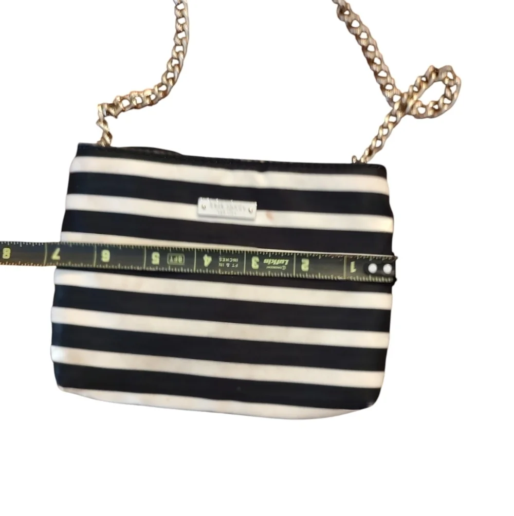 Kate Spade Black and White Floral Crossbody Bag